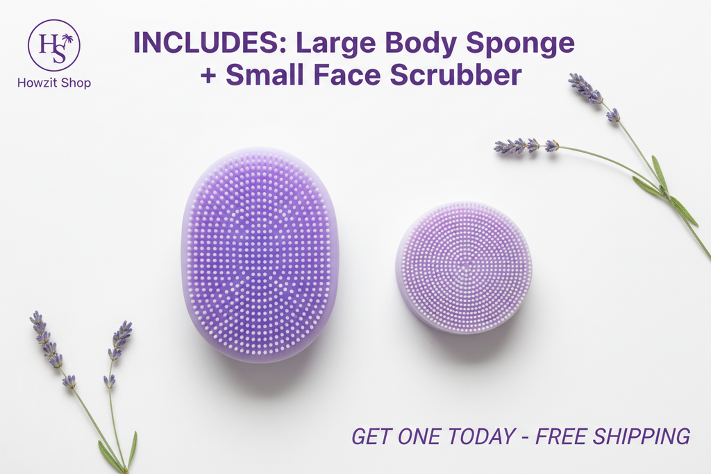 Silicone Cleansing Brush Set – Body & Face
