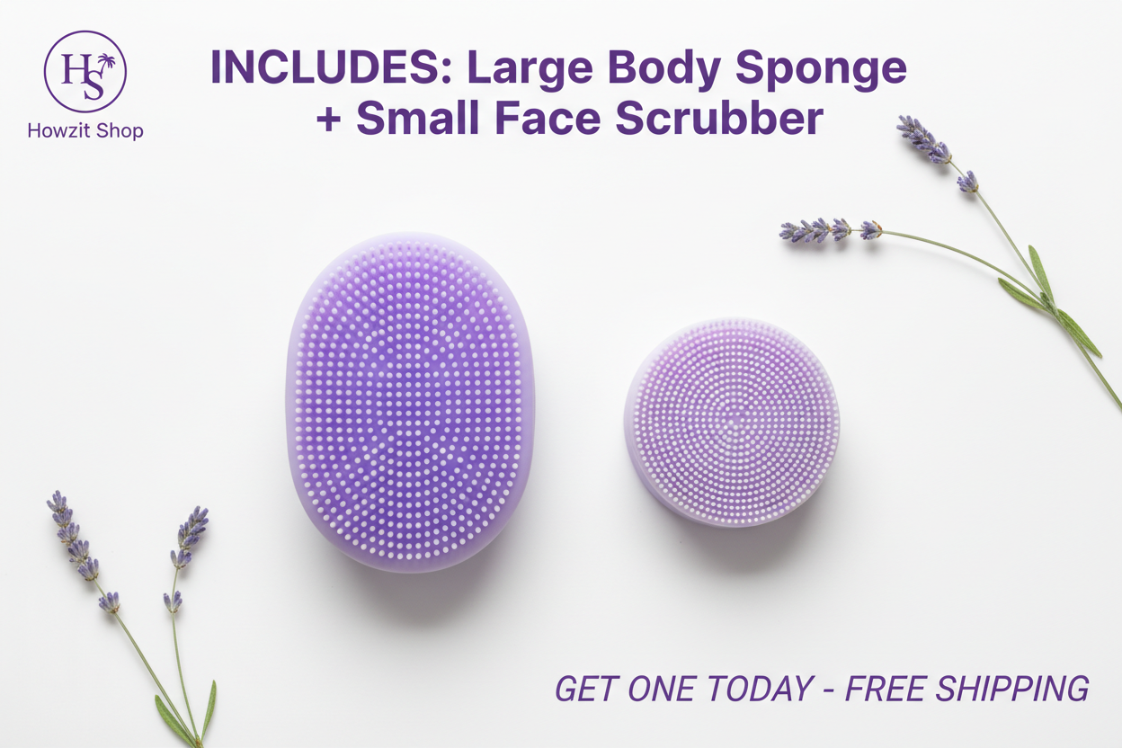 Silicone Cleansing Brush Set – Body & Face